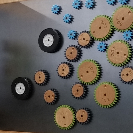 close up of the magnet wall